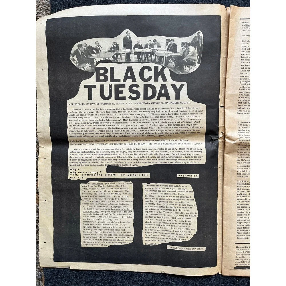 1970s Far Left Underground Newspaper, Black Panther Party, Vintage Antique Coll